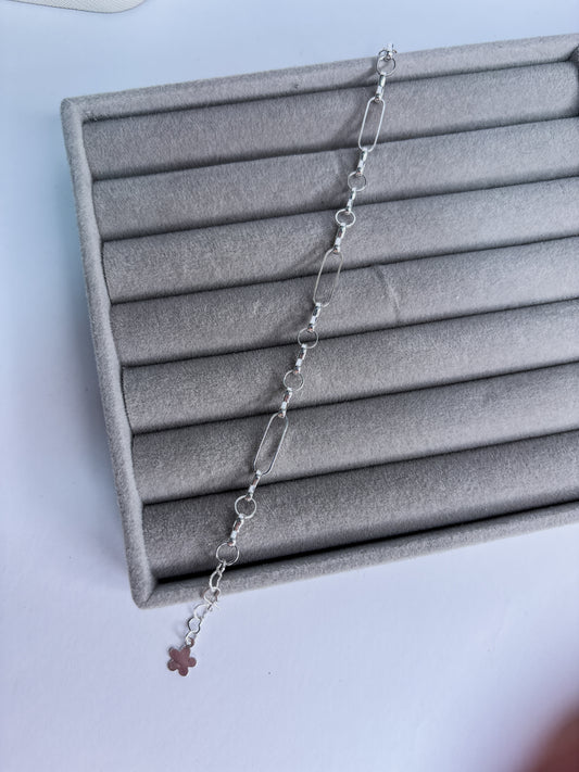 Pulseira ELOA – Pulseira de Elos Alongados em Prata