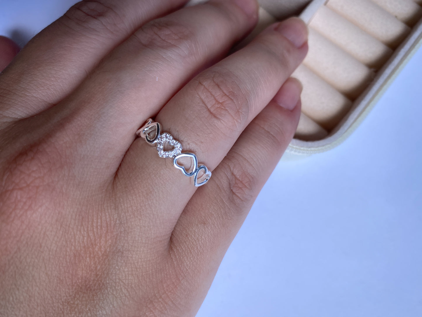 Anel corações vazados - KAELI