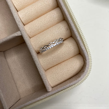 Anel design duplo - Cartier com aliança