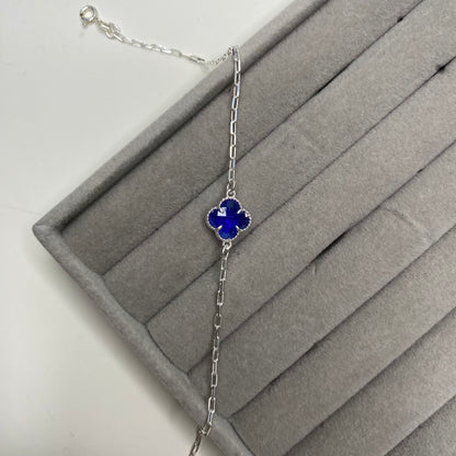 Pulseira trevo - azul (Virgínia)
