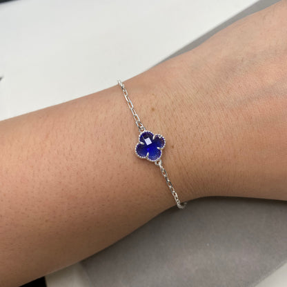 Pulseira trevo - azul (Virgínia)