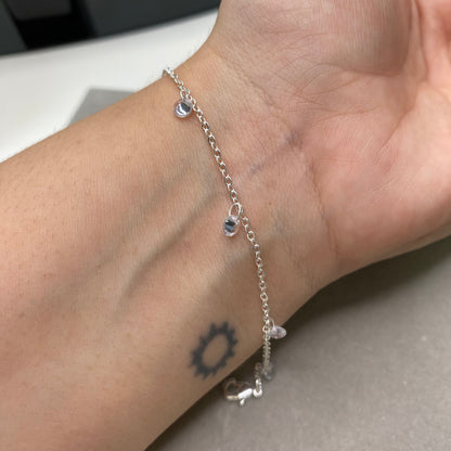 Pulseira com pedras de zircônias