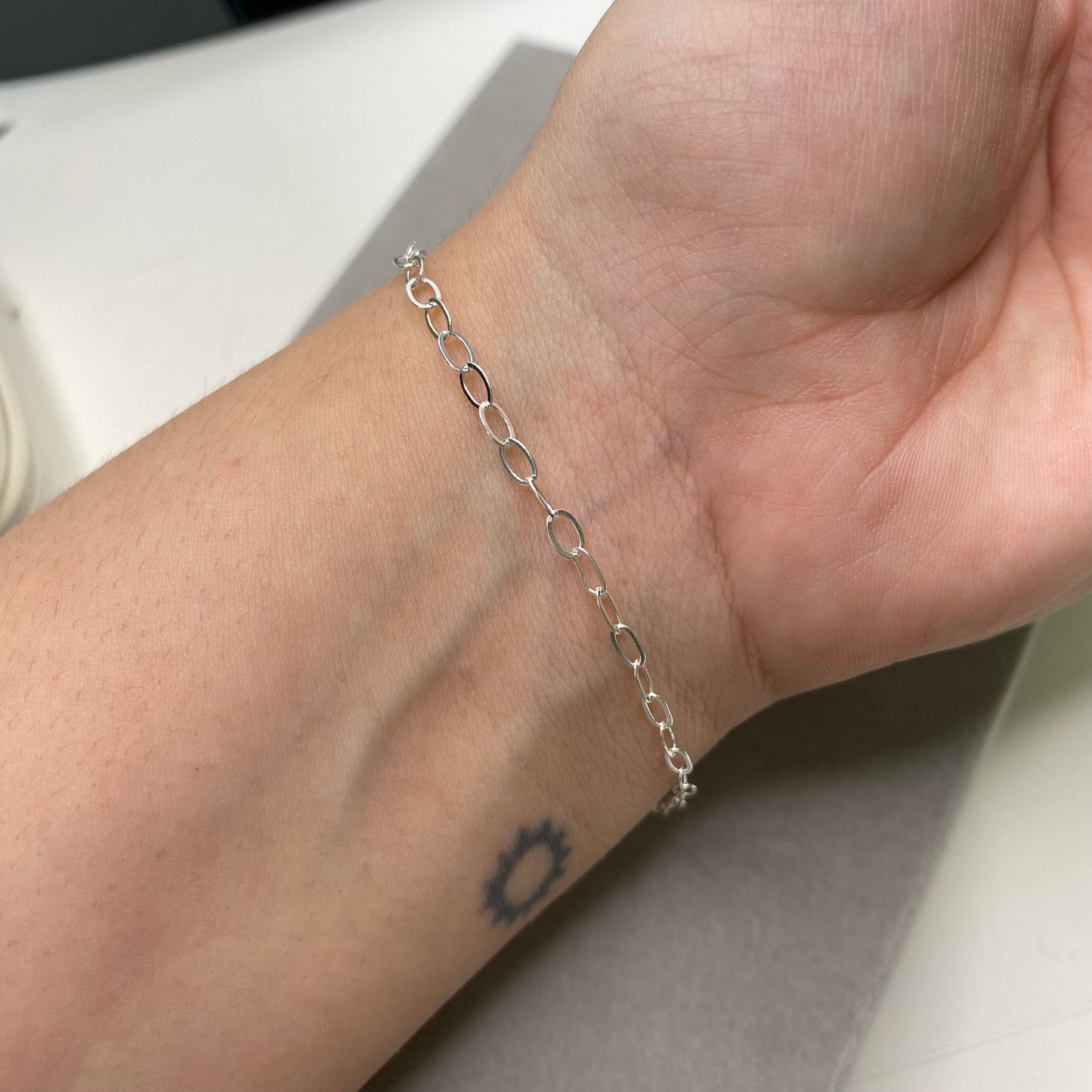 Pulseira de elos ovais