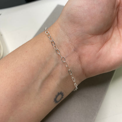 Pulseira de elos ovais