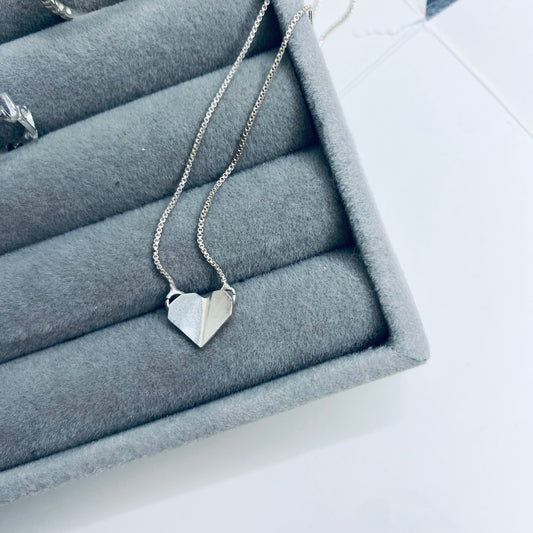 Colar - Coração Origami