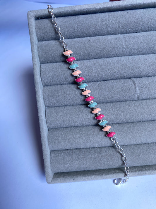 Pulseira pétalas rosas - MÍRA