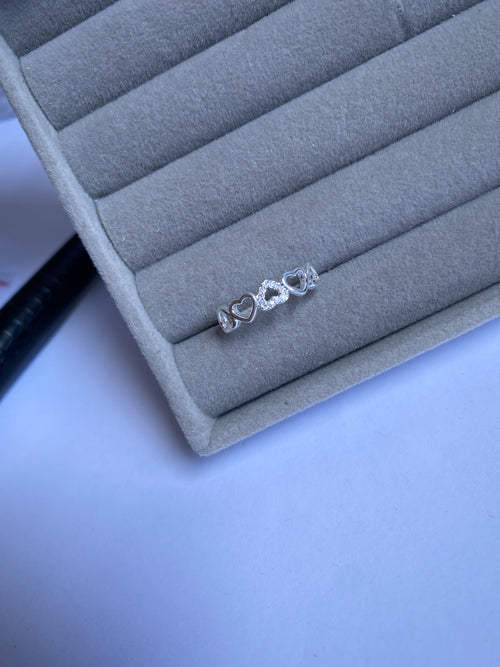 Anel corações vazados - KAELI