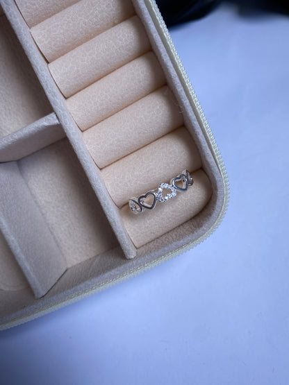 Anel corações vazados - KAELI