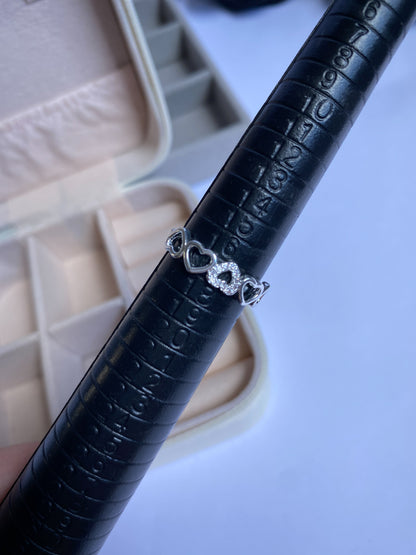 Anel corações vazados - KAELI