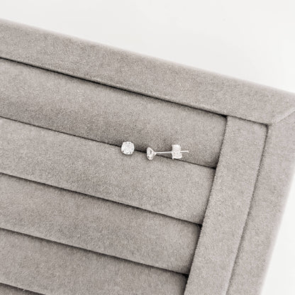 Brinco Zircônia Cristal 4mm - Elara