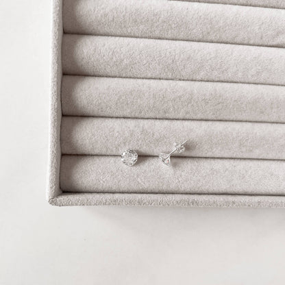 Brinco Zircônia Cristal 7mm - Elara