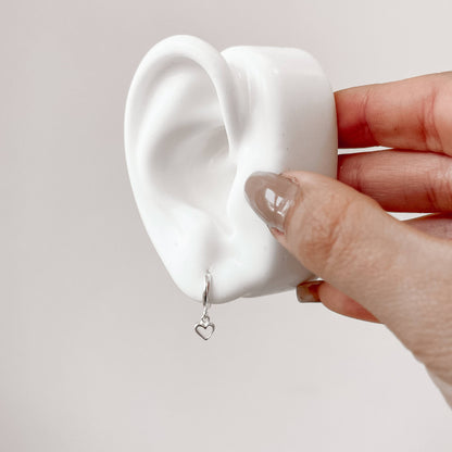 Argola Click com Coração Vazado - Elara