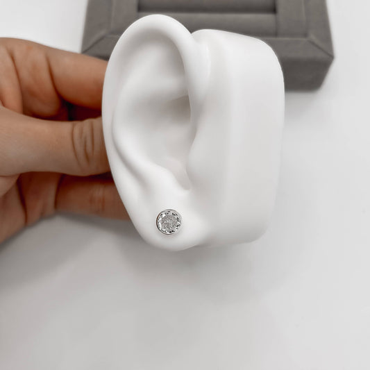 Brinco Zircônia Embutida Cristal - Elara