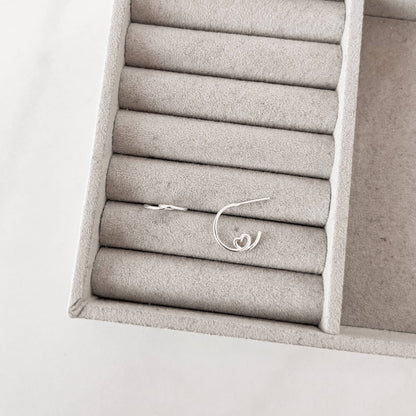 Brinco Argola com volta coração - Elara