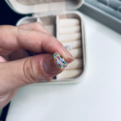 Piercing Fake - zircônias coloridas