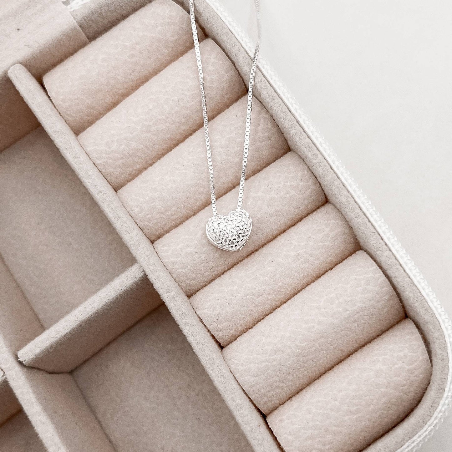 Colar Coração Cravejado - Elara