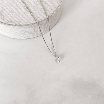 Colar Zircônia redonda  - Elara