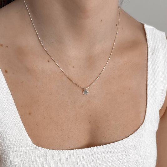 Colar Zircônia redonda  - Elara