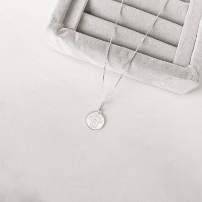 Colar Medalha Mão de Fatima - Elara