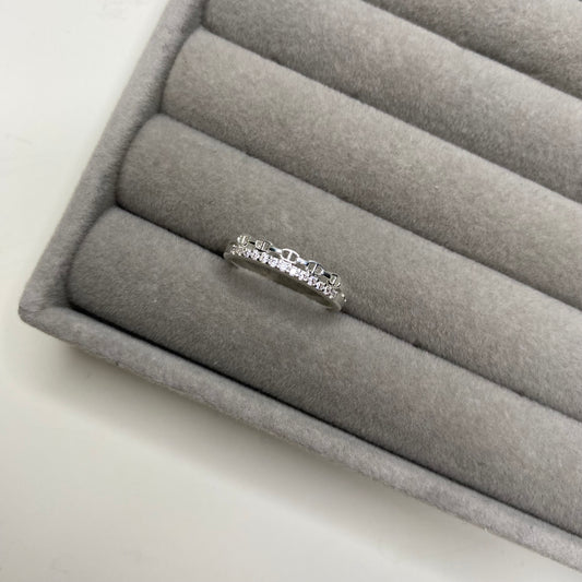 Anel design duplo - Cartier com aliança