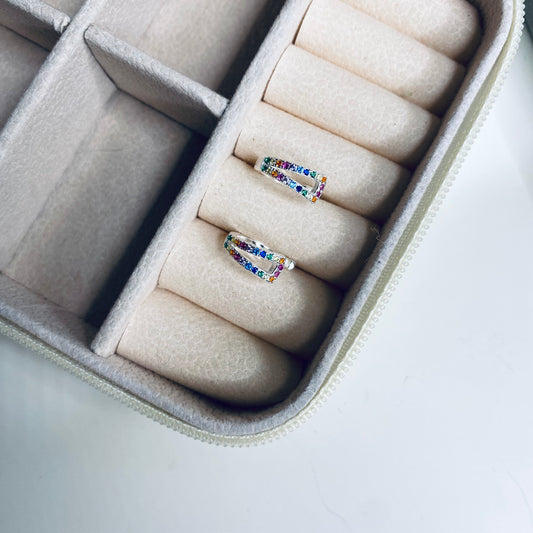 Piercing Fake - zircônias coloridas